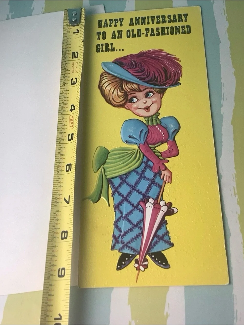 Vintage United Card Company Happy Anniversary Card Unused Drinking Humor